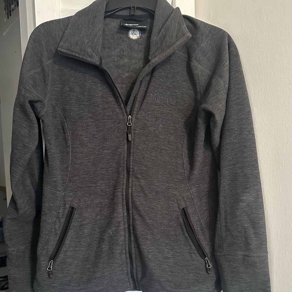 Marmot grey zip up jacket